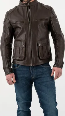 Obrázek produktu pro Rokker Goodwood motocyklová kožená bunda, hnědá, M