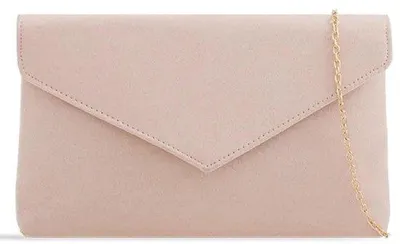 Productafbeelding van Faux Suede Clutch - Bruiloft en Avonduitjes