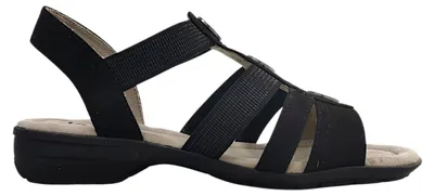 Imagen del producto de Jana - Sandalias de tiras, color negro, estilo casual