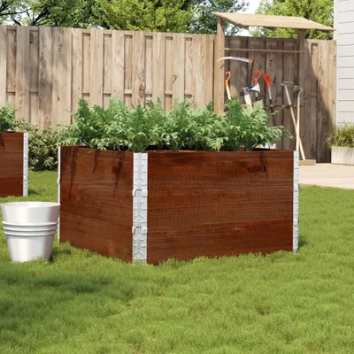 Image de Maison Exclusive - Jardinière marron 100 x 100 cm en pin massif