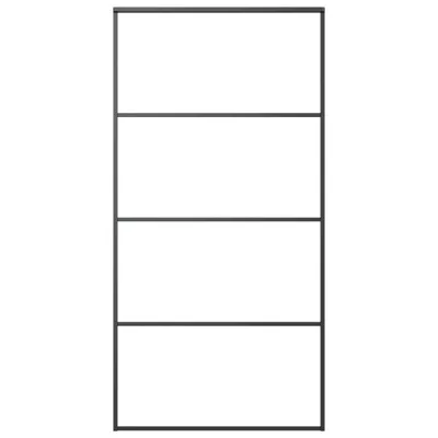 Produktbild von vidaXL Schiebetür Aluminium und ESG Glas 102,5x205 cm Schwarz