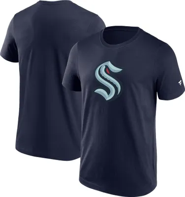 Produktbild von Herren-T-Shirt mit Seattle Kraken NHL-Logo, Farbe: Maritime Blue, Größe: L Herren-T-Shirt mit Seattle Kraken NHL-Logo, Farbe: Maritime Blue, Größe: S