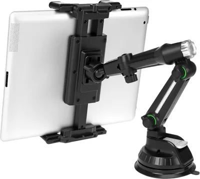 Immagine prodotto di Supporto per telefono da auto con ventosa, regolabile, compatibile con tablet e smartphone da 5 a 15 pollici, ideale per l'uso in auto