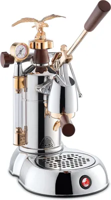 Produktbild von la Pavoni LPLEXP01EU, Espressomaschine, 1,6 l, 950 W, Chrom, Gold, Edelstahl
