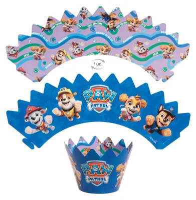 Immagine prodotto di dekora - Kit per cupcake Paw Patrol – 6 decorazioni + 6 pirottini