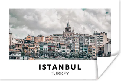 Produktbild von MuchoWow® Poster Istanbul - Türkei - Architektur 90x60 cm - Schlafzimmer