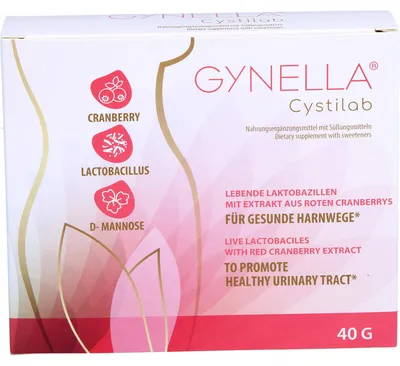 Produktbild von GYNELLA Cystilab Pulver mit lebenden Laktobazillen für gesunde Harnwege, 10 St. Beutel