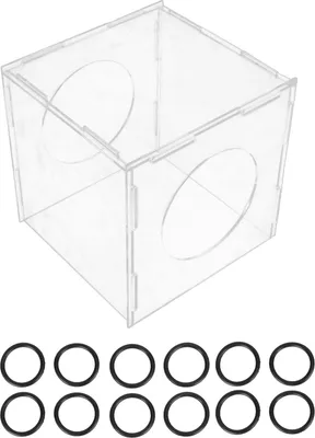 Produktbild von Schloss Schleifstaubkasten transparenter Acrylhaubenkäfig zum Gravurpolieren