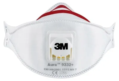 Image de Masque de protection respiratoire 9332+ FFP3/V NRD avec masque FFP3 / V NRD