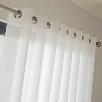 Image de Voilage tamisant, Lola blanc l.300 x H.240 cm