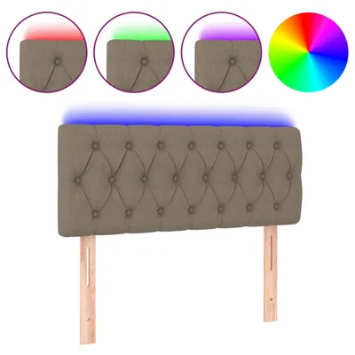 Produktbild von vidaXL LED Kopfteil Taupe 90x7x78/88 cm Stoff
