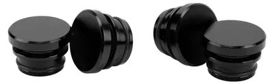 Zdjęcie produktu dla 4 sztuki nasadki do gniazda zapalniczki samochodowej, pokrywa przeciwpyłowa z aluminium do pojazdów z gniazdem akcesoriów 12 V, kolor czarny