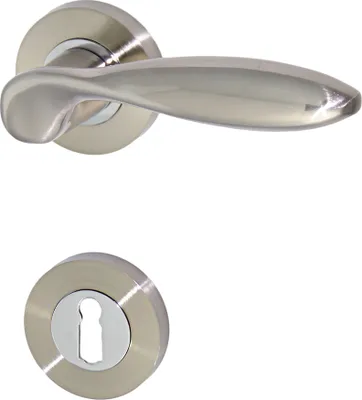 Produktbild von Türbeschlag 1356-G R BB Chrom-Niro Türdrücker