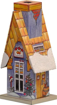 Produktbild von KNOX Räucherhütte aus Metall - Brennereihütte - Größe ca. 11,5 cm - für Räucherkerzen Größe M (Standard)