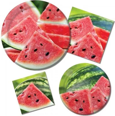 Produktbild von 16 Servietten Wassermelone
