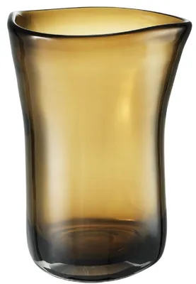 Produktbild von Casa Padrino Luxus Deko Glas Vase Braun Ø 20 x H. 27,5 cm - Mundgeblasene Blumenvase - Luxus Deko Accessoires