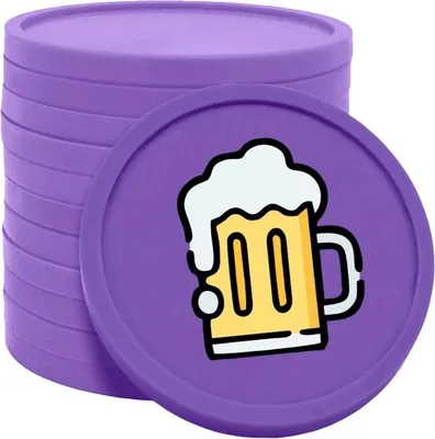 Immagine prodotto di CombiCraft Monete Birra / Monete Consumo Viola - Ø29mm - 100 pezzi