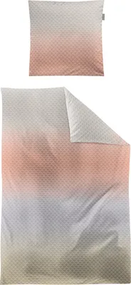Produktbild von Irisette Bettwäsche apricot-flieder 1x 155x220 cm + 1x 80x80 cm