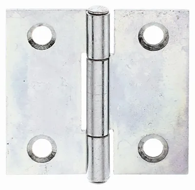 Image de Alberts 850241 Charnière, carrée, galvanisée sendzimir, 31,5 x 31 mm, set de 50 pièces
