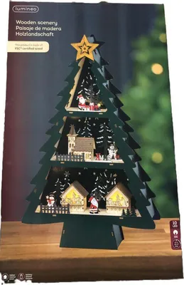 Obrázek produktu pro Vánoční scéna na stromečku s led diodami 33 x 9 x 55 cm