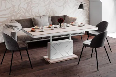 Produktbild von Design Couchtisch Tisch HM-333 Hochglanz höhenverstellbar ausziehbar