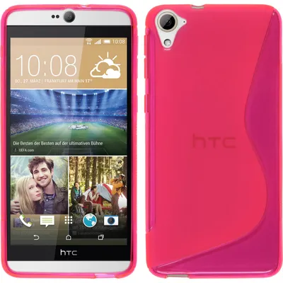 Produktbild von PhoneNatic Case kompatibel mit HTC Desire 826 - pink Silikon Hülle S-Style Cover