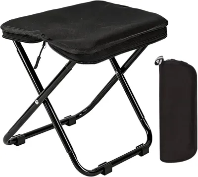 Imagen del producto de Silla plegable para camping, ligera, de 33 x 26 x 32 cm, silla plegable para actividades al aire libre, ideal para senderismo