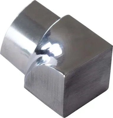 Produktbild von Dalsys Inneneck für Fliesenschiene Viertelkreisprofil Edelstahl Poliert 12,5mm, Fliesenprofil