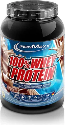 Produktbild von IronMaxx 100% Whey Protein 900g Milch Schokolade