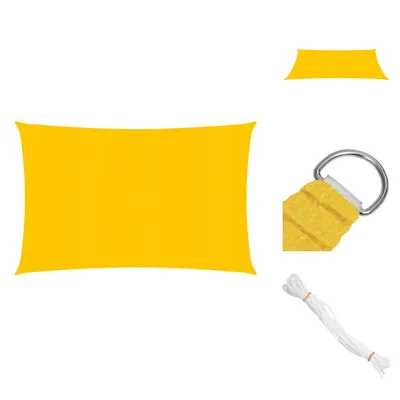 Produktbild von vidaXL Sonnensegel 160 g/m² Gelb 2,5x4 m HDPE -  Sonnenschirme & Sonnenschutze