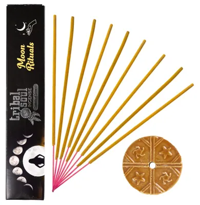 Produktbild von Räucherstäbchenset + Keramikständer Mondritual Räucherstäbchen