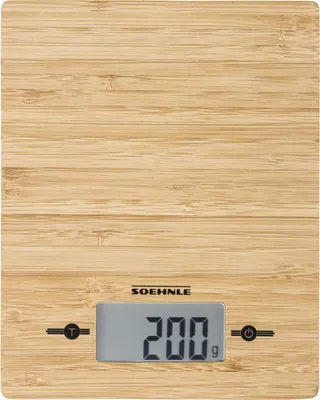 Image de Soehnle Balance de cuisine Bamboo 5 kg Braun 66308