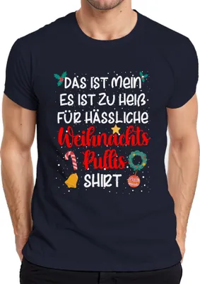 Produktbild von Ugly Christmas Familie Weihnachtsoutfit - Weihnachten Xmas Christmas Herren T-Shirt, Navy, M