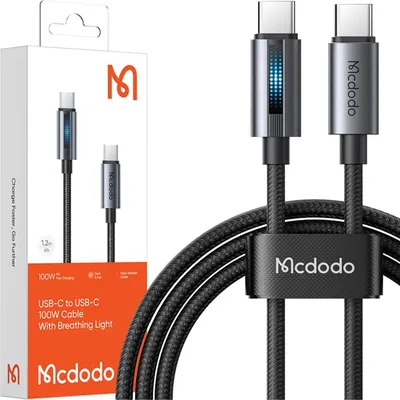 Zdjęcie produktu dla Mcdodo Kabel USB-C do szybkiego ładowania Samsung Apple USB typu C 100W 1M z przewodnikiem