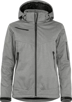 Produktbild von Damen Softshell Jacke Grayland mit abnehmbarer Kapuze und wasserdichten Reißverschlüssen