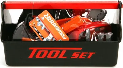 Produktbild von Otto Simon 416-8304 Tool Play Power Kinder-Werkzeugkasten mit Bohrmaschine, 14 Teile