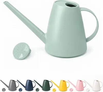 Productafbeelding van Gieter 1,8 L Voor Kamerplanten, Gieter Met Lange Tuit Voor Binnen En Buiten, Kleine Gieter Met Afneembare Sproeikop, 60 oz / 0,5 Gallon, Voor Bloemen