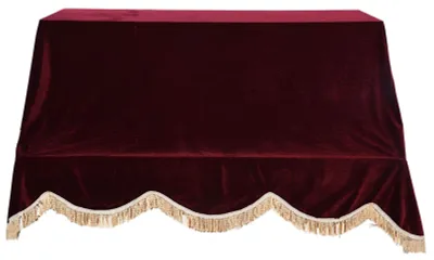 Obrázek produktu pro 200 × 150 cm odolný, prachotěsný ochranný potah na klavíry z materiálu Pleuche (červený)