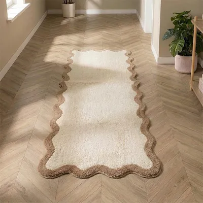 Produktbild von Volero - Waschbarer Läufer - Hazy Beige Creme - 80x300cm - Wohnzimmer, Schlafzimmer, Flur - Modern