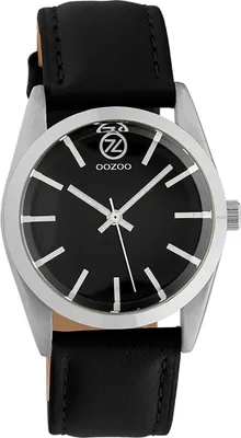 Produktbild von Oozoo Leder Damen Uhr Analog Quarzuhr Armband schwarz Timepieces D2UOC10193