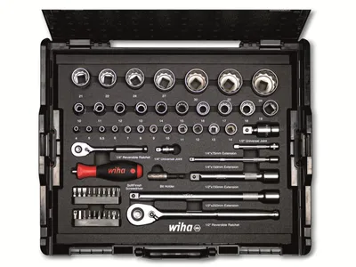 Immagine prodotto di Wiha 44685 Wiha Steckschlüssel-Satz 1/4" und 1/2" 44685 60-tlg.