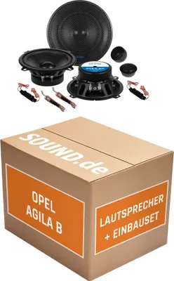 Produktbild von Lautsprecher Boxen Crunch GTS6.2C - 16,5cm 2-Wege System GTS 6.2C Auto Einbauzubehör - Einbauset passend für Opel Agila B - justSOUND
