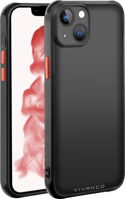 Produktbild von ViVanco™Frosted, Cover, Apple, iPhone 14 Plus, 17 cm (6.7"), Schwarz, Durchscheinend