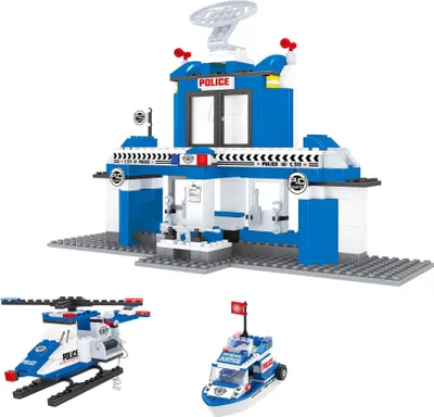 Image de Kit de construction de police Bloxo 370 pièces