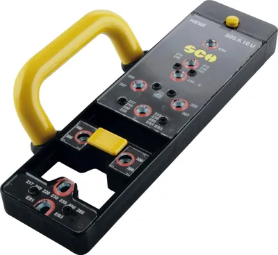 Produktbild von HEWI Bohrlehre 305.6.10 U ø 7 mm, verstellbar für DIN- und ÖNORM, passgenau
