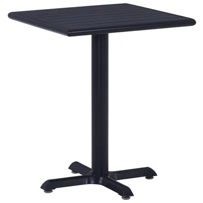 Productafbeelding van The Living Store Tuintafel, zwart, 60x60x75 cm
