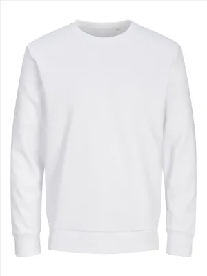 Produktbild von JACK & JONES - BLANKS - Basic Crew Neck Sweatshirt - White / XS