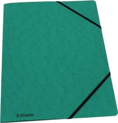 Obrázek produktu pro Esselte 44202, Složka s klapkami, A4, Karton, Zelená, 450 g/m², Elastická gumička