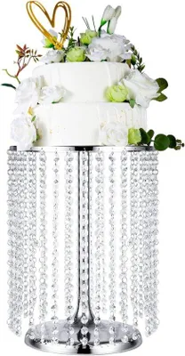 Produktbild von Famanu Tortenständer mit Haube - 40 cm, 30 cm hoch, silber