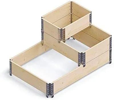 Produktbild von BURI Holz-Stufenbeet Hochbeet Wendeltreppe Pflanzkasten Blumenkasten Kräuterbeet